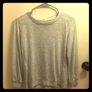 Loft gray long sleeve